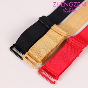 AG-301政泽妮纯色弹力内衣肩带防滑调整型韩国彩色文胸带加宽2CM