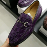 LA-1602 政泽妮 鳄鱼皮豆豆鞋真皮男鞋夏季休闲平底驾车鞋真皮软底懒人鞋