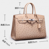 LA-108  长洪出品 鸵鸟皮女包 手提包