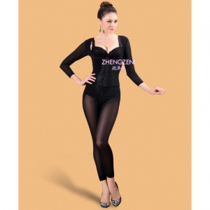 AC-905 政泽妮 身材管理三件套 （短文胸+长袖腰背夹+长束裤）收腹提臀 瘦腿 护巢 束腰 收胃 托胸聚胸 包裹副乳 美背 收上臂 保护脊柱