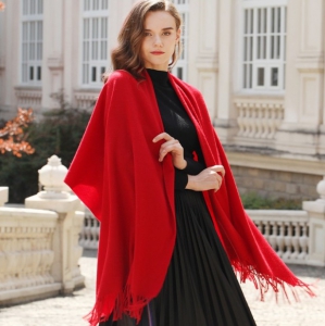 AF-201 政泽妮  女 秋冬季 纯色 加厚 围脖 长款 大披肩 两用 百搭 羊毛围巾