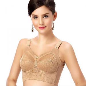 AA-501  政泽妮 无钢圈  薄杯 全罩杯 桑蚕丝 大胸显小 侧收调整大胸 文胸 套装