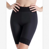 政泽妮  AA-2029 瘦瘦裤 平角 收腹提臀+内裤+安全裤三合一  咖啡因子面料 弹力蕾丝花边