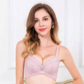 2021上新 政泽妮 AA-2124 无钢圈 加厚杯 蕾丝 牛奶纤维里料 小胸MM最爱 文胸 套装